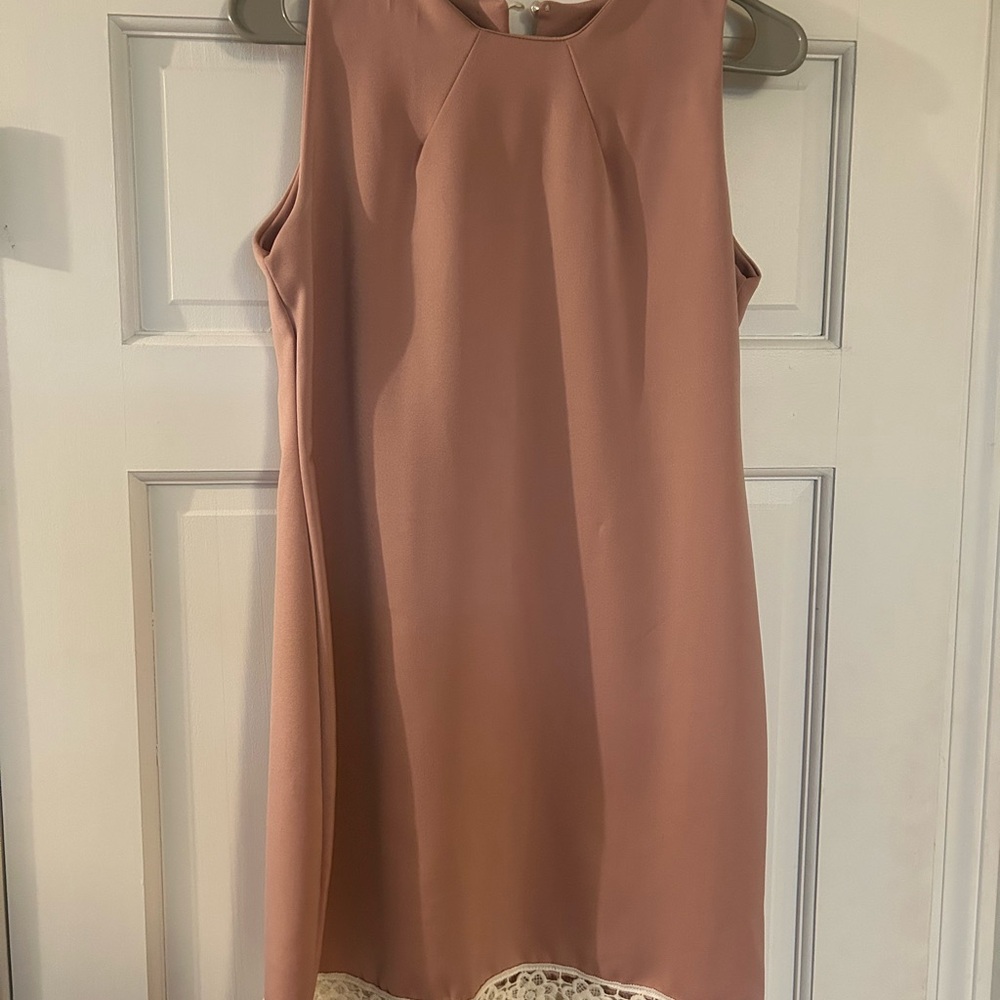 Elegant Sleeveless Pink Dress
